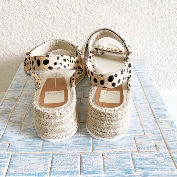 DOLCE VITA Myra Espadrille Wedge Sandal Leopard - Picture 5 of 9